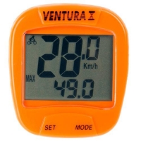 Licznik rowerowy Ventura 10 funkcji pomarańczowy
