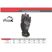 Rękawiczki PROX PERFORMANCE długie pal cz. limo XL