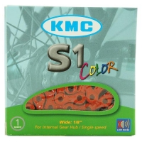 Łańcuch KMC S1 -bieg - pomarańczowy BMX