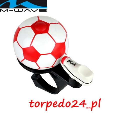 Dzwonek rowerowy M-Wave piłka nożna Polska