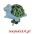 Dzwonek rowerowy piszczałka żółwik